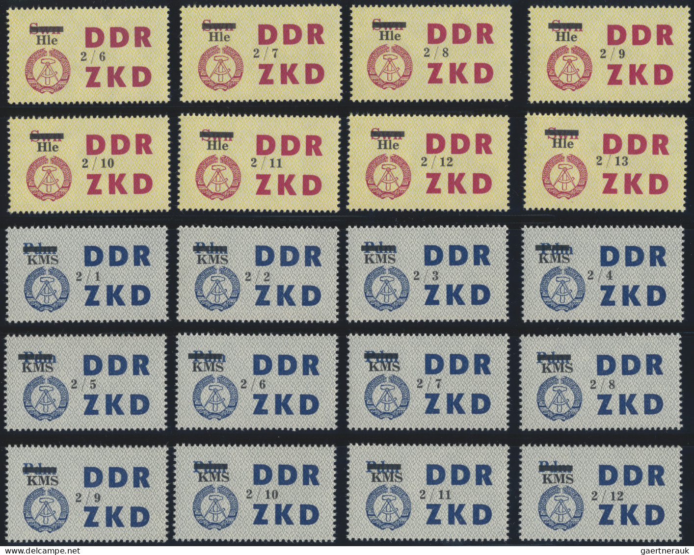 DDR - Dienstmarken C (Laufkontrollzettel ZKD): 1964, Laufkontrollzettel Für Die - Andere & Zonder Classificatie