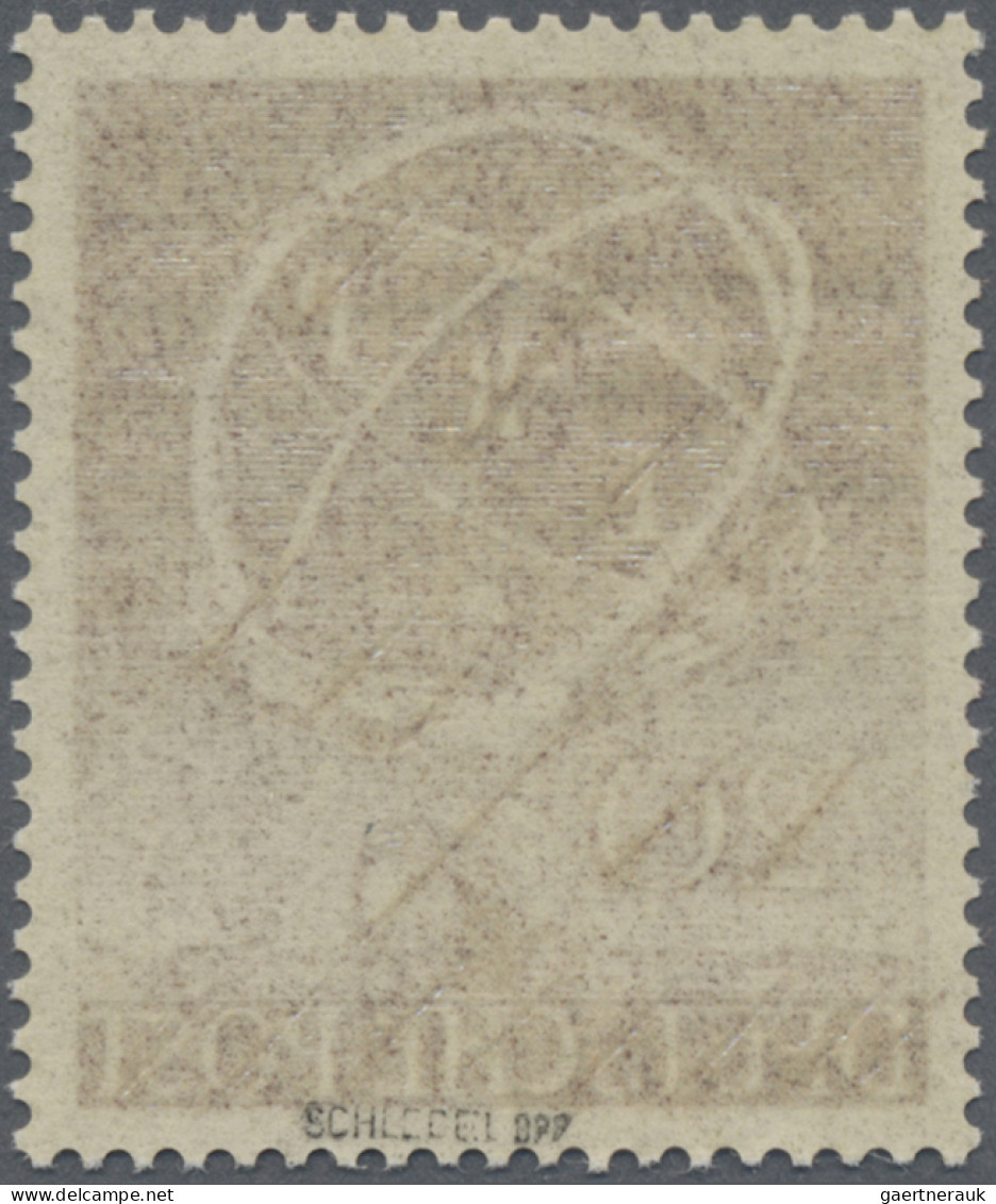 Berlin: 1950, 20 Pf ERP Im Postfrischen, Gezähnten Probedruck In Schwärzlichgelb - Unused Stamps