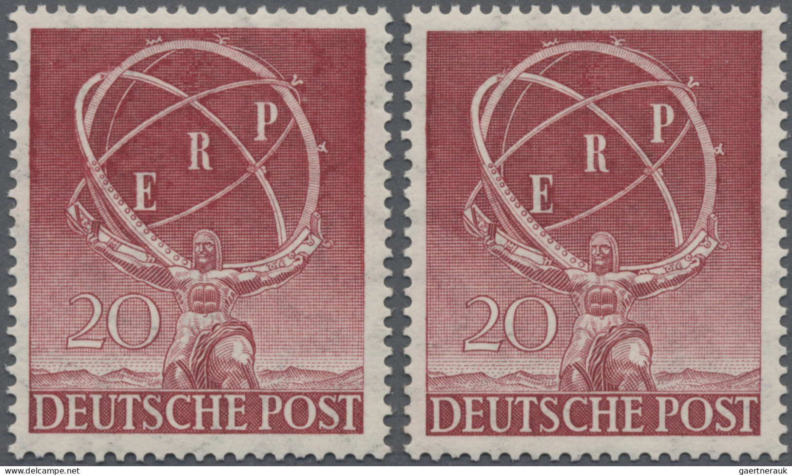Berlin: 1950: Zwei Postfrische Marken 'ERP' 20 Pf. Sowie 'Berliner Philharmonie' - Neufs