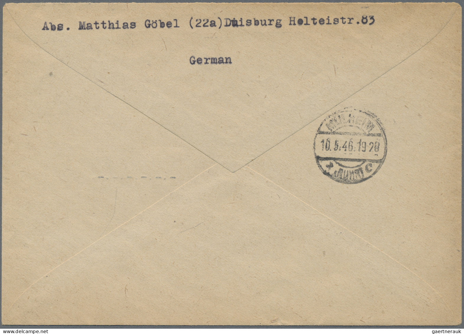 Bizone: 1946, 60 Pf.AM-Post Deutscher Druck, Karminbraun, Gez. L11, Papier Z Mit - Andere & Zonder Classificatie