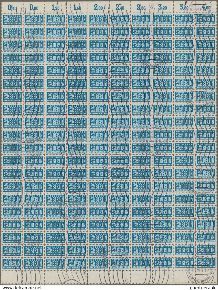 Bizone - Zwangszuschlagsmarken: 1954 Notopfer 2 Pf. In Zeichnung Zd, Wz. 3X, Gez - Autres & Non Classés