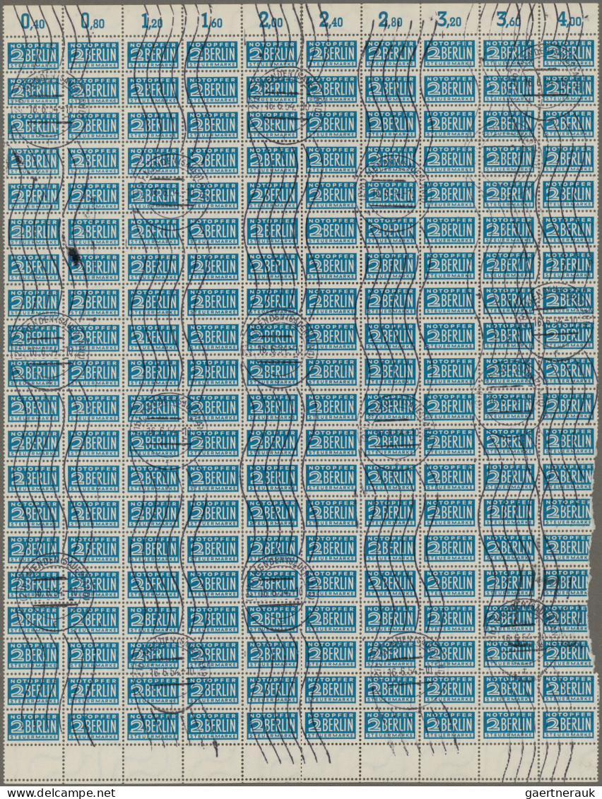 Bizone - Zwangszuschlagsmarken: 1954 Notopfer 2 Pf. In Zeichnung Zd, Wz. 3X, Gez - Other & Unclassified