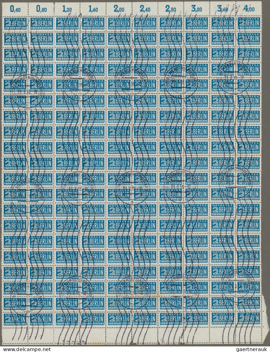 Bizone - Zwangszuschlagsmarken: 1954 Notopfer 2 Pf. In Zeichnung Zd, Wz. 3Z, Gez - Autres & Non Classés