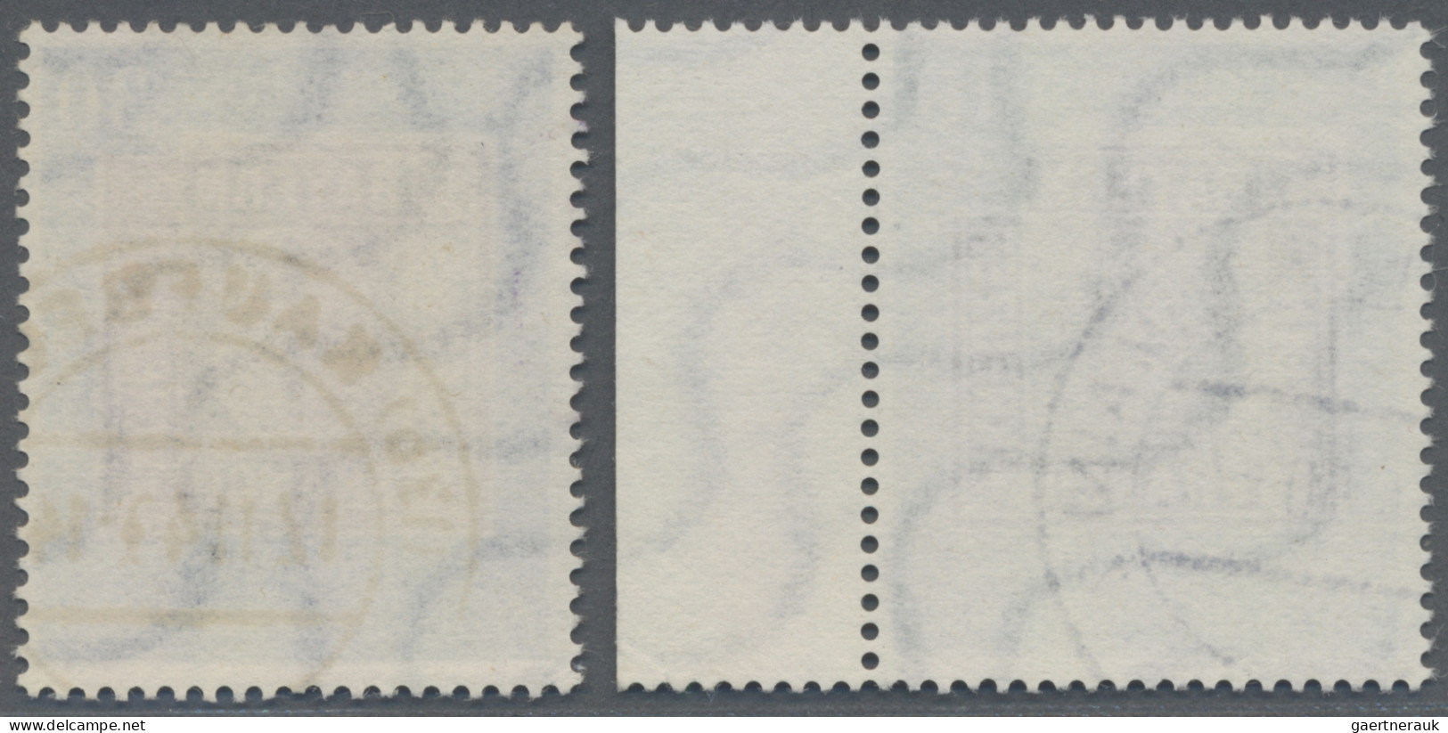 Bundesrepublik Deutschland: 1949, 100 Jahre Deutsche Briefmarken, 10 Pfg. Als Ra - Gebruikt