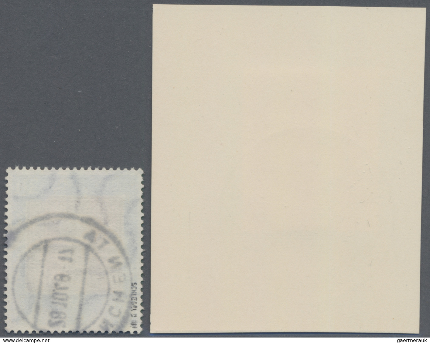 Bundesrepublik Deutschland: 1949, 30 Pfg. 100 Jahre Deutsche Briefmarken, Platte - Gebraucht