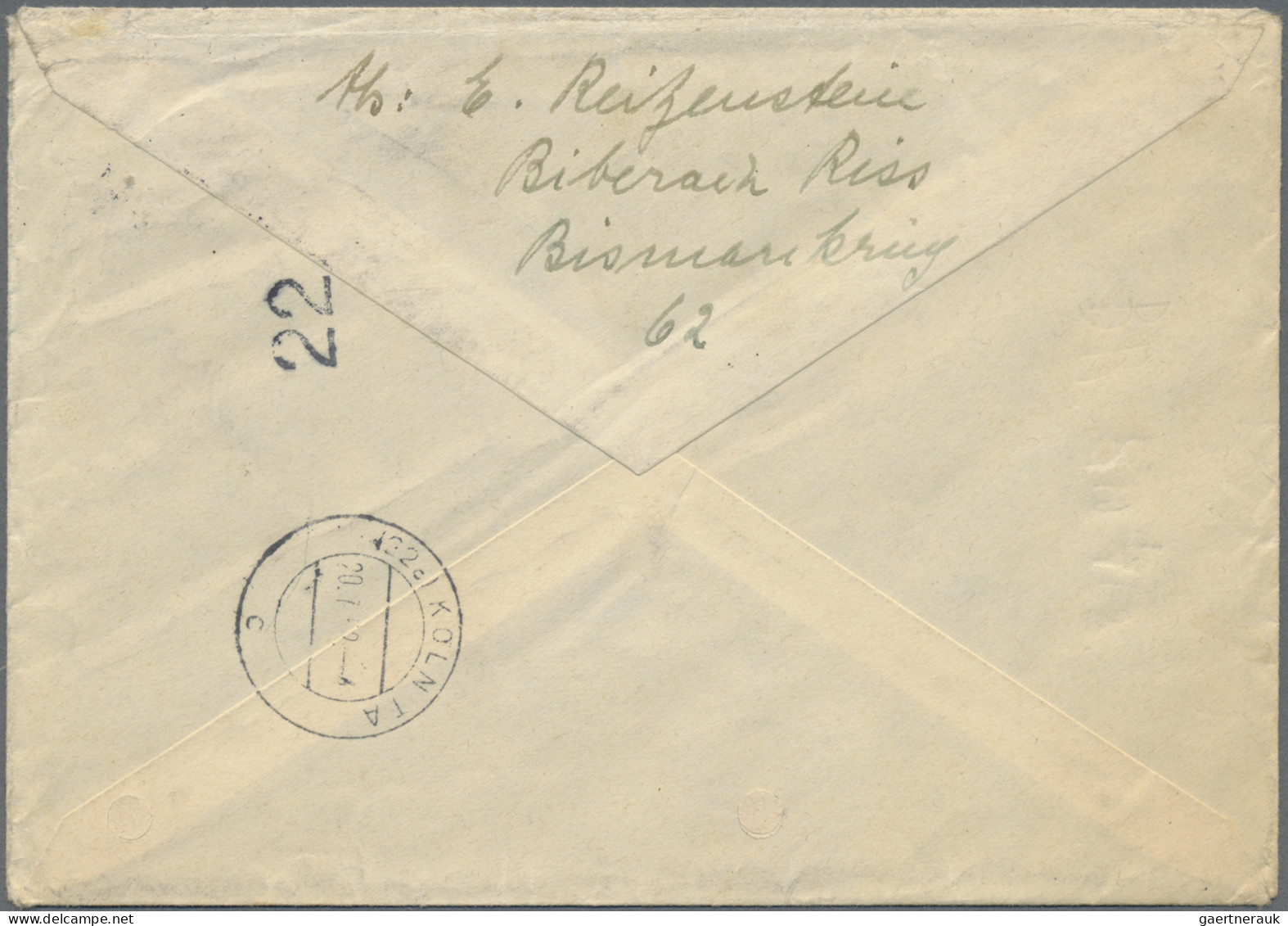 Bundesrepublik Deutschland: 1951, 4 Pf Posthorn Im Viererblock Plus Einzelmarke - Brieven En Documenten