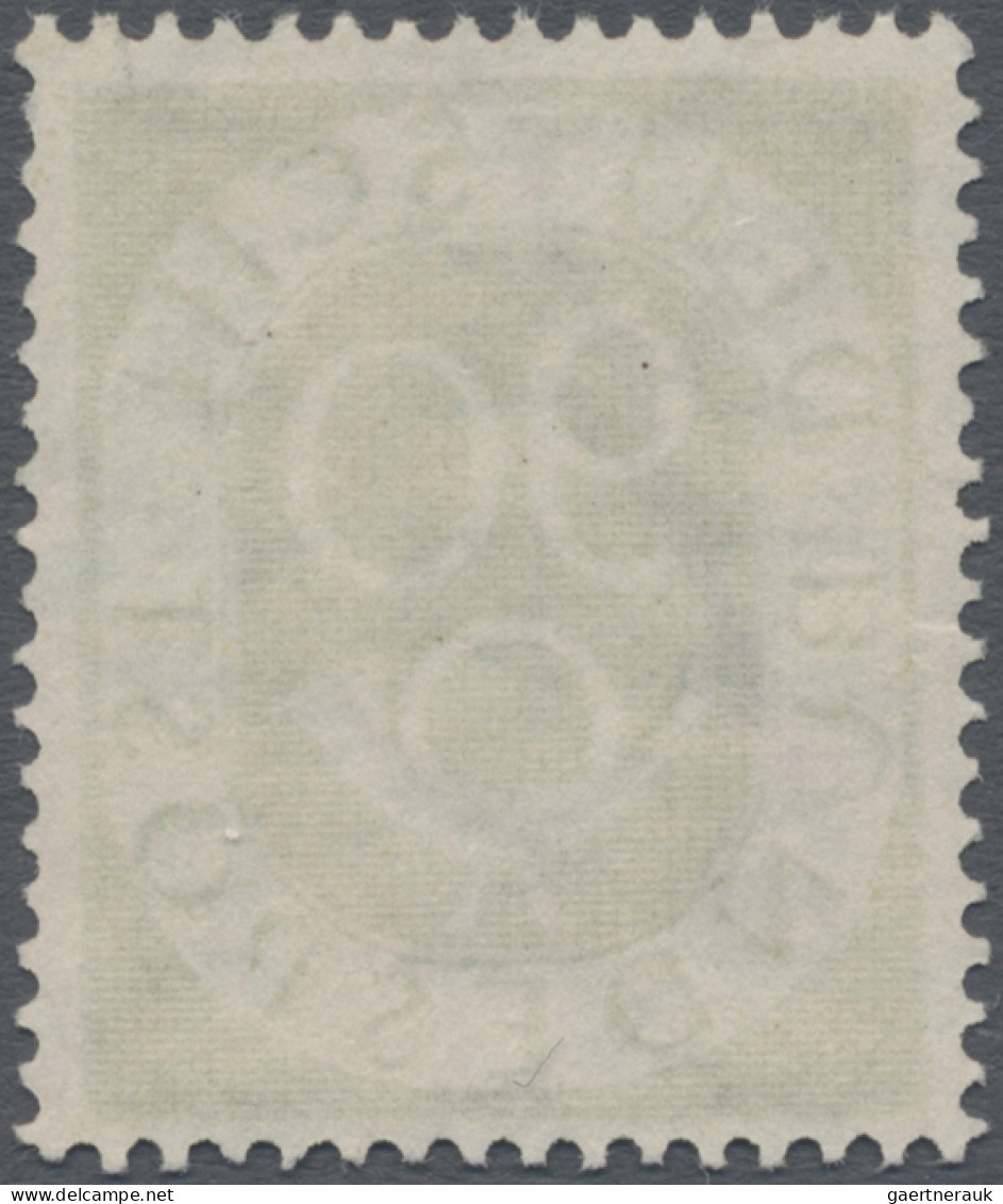 Bundesrepublik Deutschland: 1951, Posthorn 90 Pfg. Mit Plattenfehler "zwei Grüne - Used Stamps