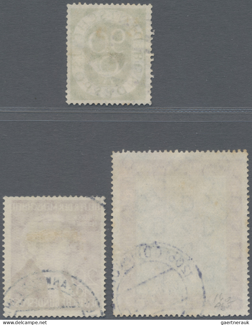 Bundesrepublik Deutschland: 1951-52: Drei Bessere, Gestempelte Marken, Dabei Pos - Used Stamps