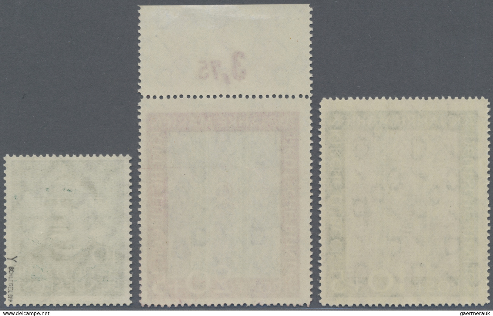 Bundesrepublik Deutschland: 1951/1953: 15 Bessere, Postfrische Marken, Mit Den Z - Unused Stamps