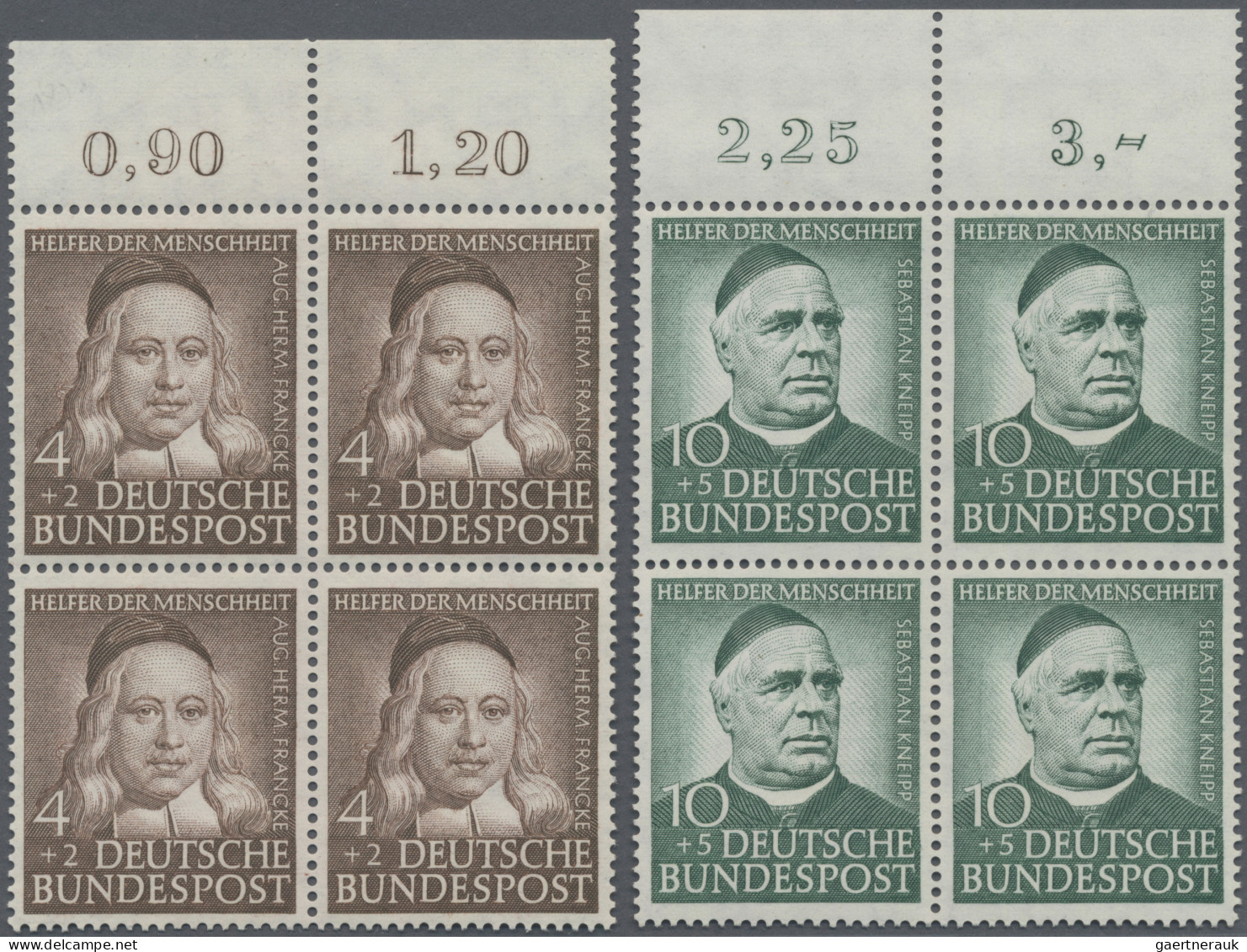 Bundesrepublik Deutschland: 1951/1953: 15 Bessere, Postfrische Marken, Mit Den Z - Nuovi