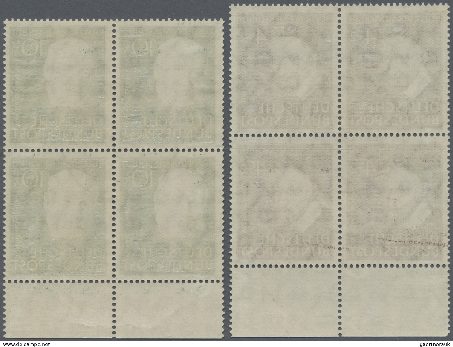 Bundesrepublik Deutschland: 1951, Helfer Der Menschheit II, Kompletter Satz Als - Used Stamps