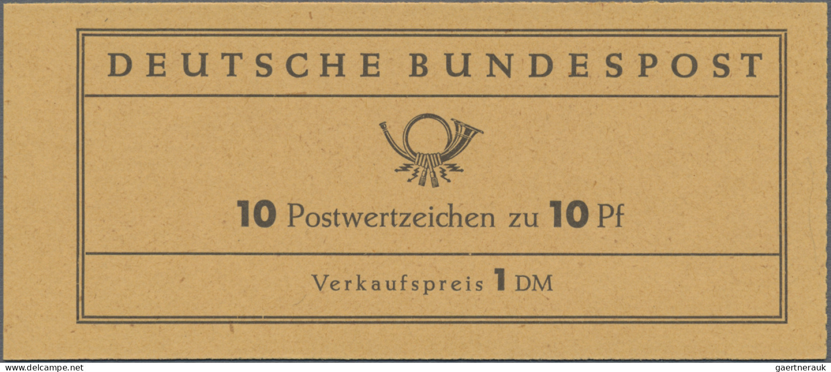 Bundesrepublik - Markenheftchen: 1960, Markenheftchen "Heuss III", VERSUCHSHEFTC - Andere & Zonder Classificatie