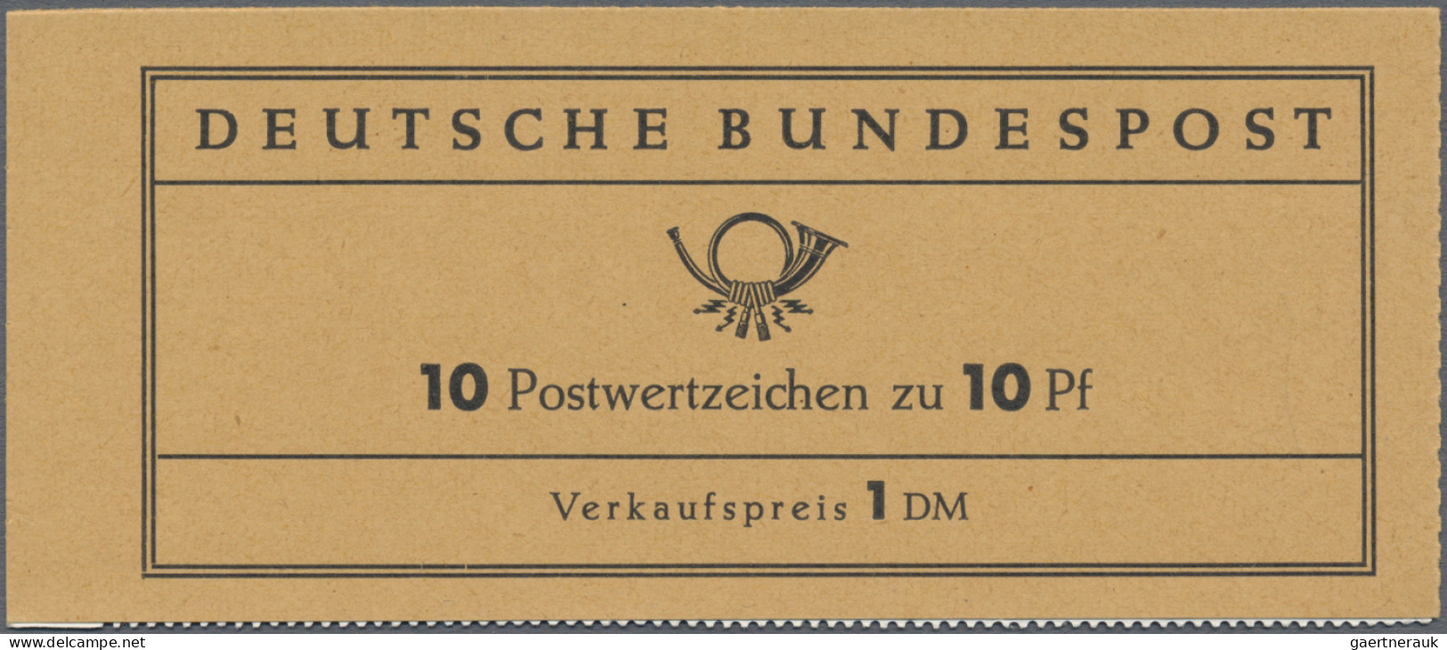 Bundesrepublik - Markenheftchen: 1960, Markenheftchen Heuss I, VERSUCHSHEFTCHEN, - Autres & Non Classés