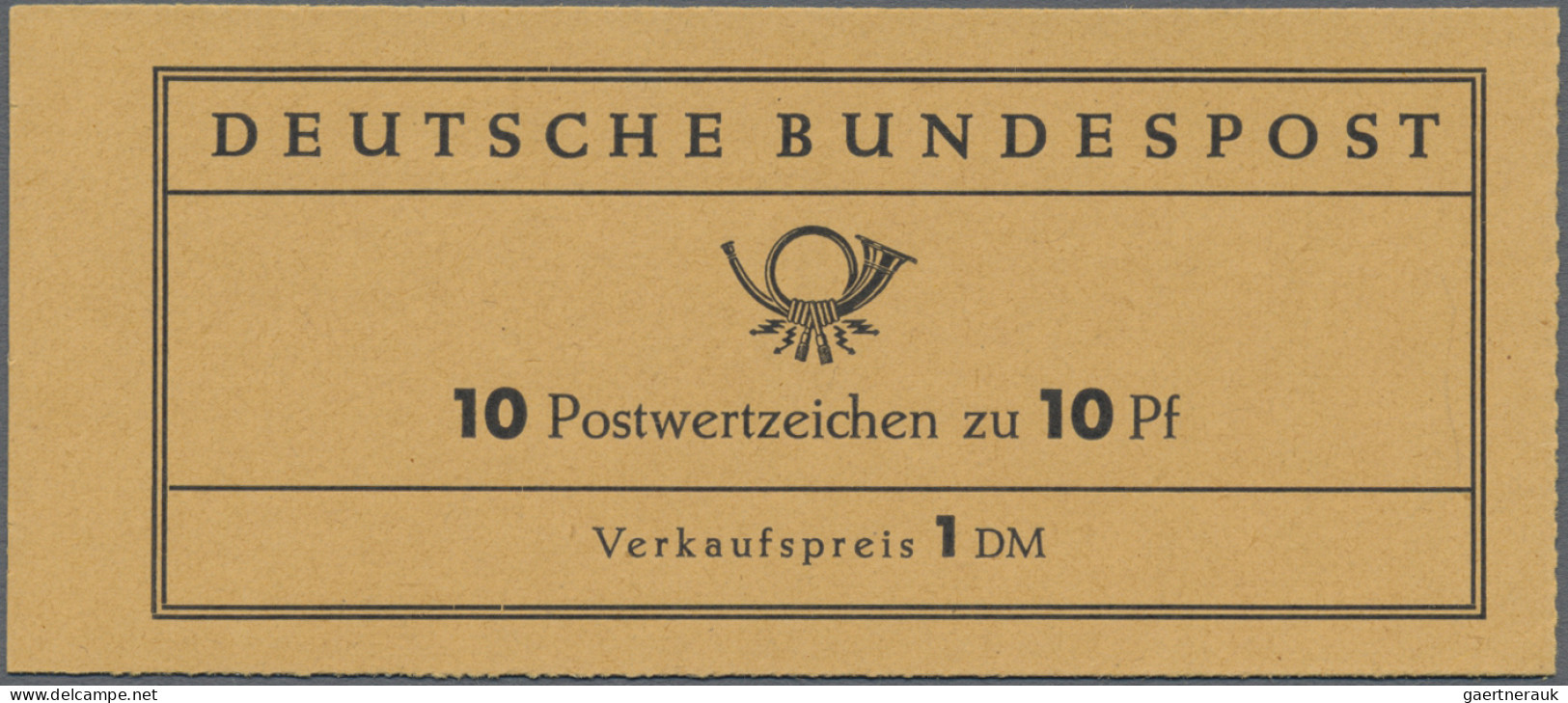 Bundesrepublik - Markenheftchen: 1960, Markenheftchen Heuss I, VERSUCHSHEFTCHEN, - Sonstige & Ohne Zuordnung