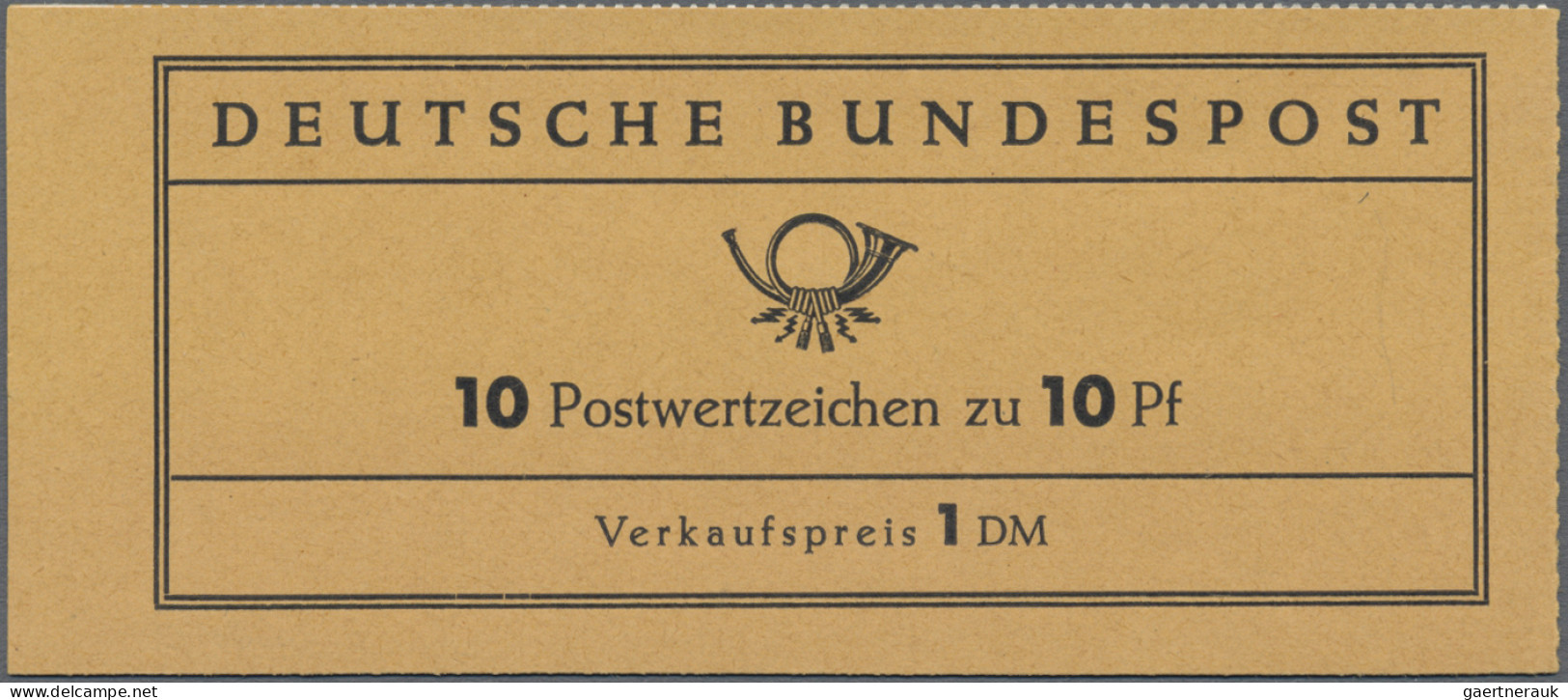 Bundesrepublik - Markenheftchen: 1960, Markenheftchen Heuss I, VERSUCHSHEFTCHEN, - Autres & Non Classés
