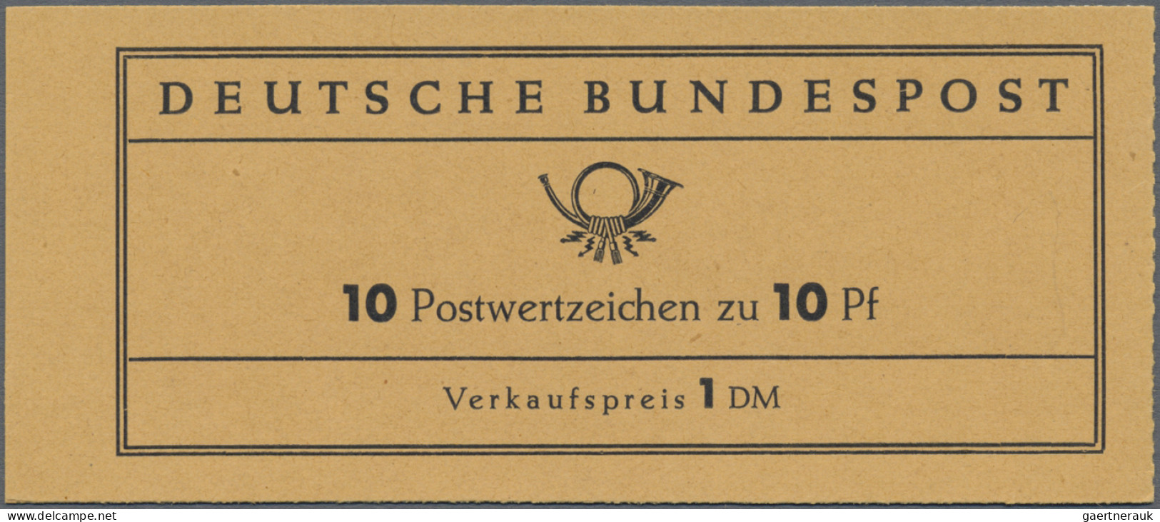 Bundesrepublik - Markenheftchen: 1960, Markenheftchen Heuss I, VERSUCHSHEFTCHEN, - Andere & Zonder Classificatie