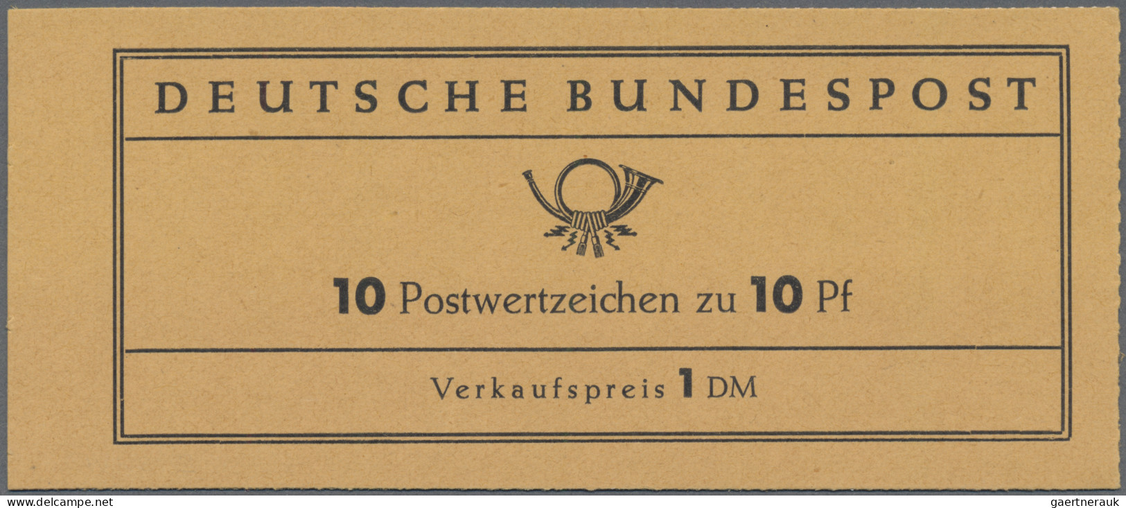 Bundesrepublik - Markenheftchen: 1960, Markenheftchen Heuss I, VERSUCHSHEFTCHEN, - Other & Unclassified