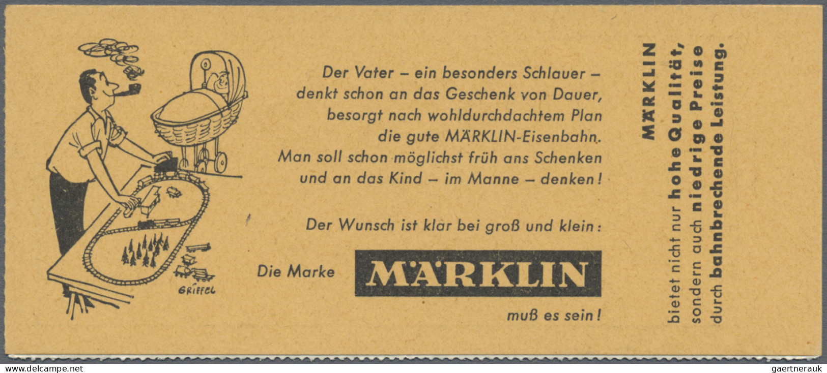 Bundesrepublik - Markenheftchen: 1961 Zwei Postfrische MH 'Dürer' Mit Reklame "M - Autres & Non Classés