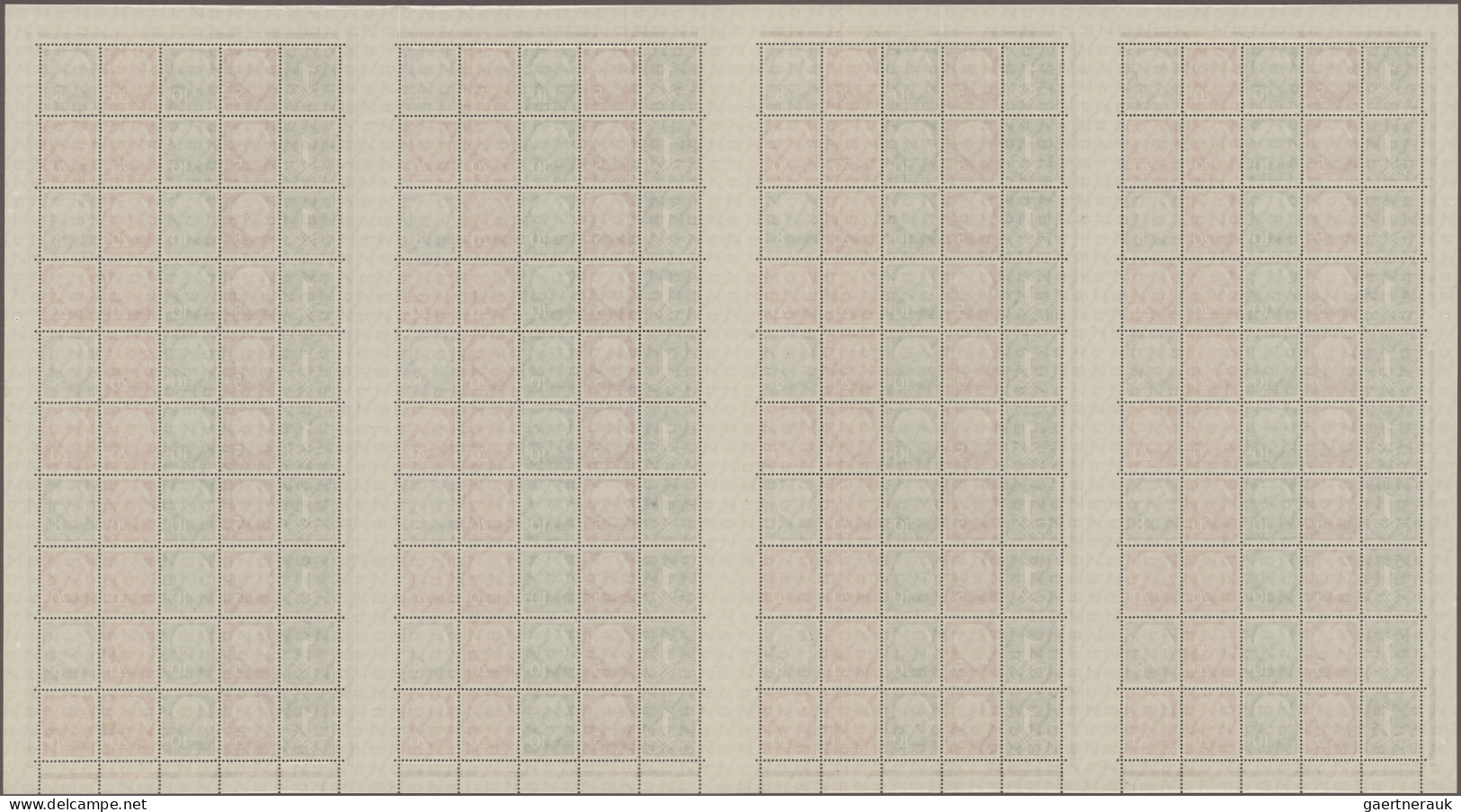 Bundesrepublik - Markenheftchenbogen: 1958/1960 Markenheftchenbogen "Heuss & Zif - Other & Unclassified