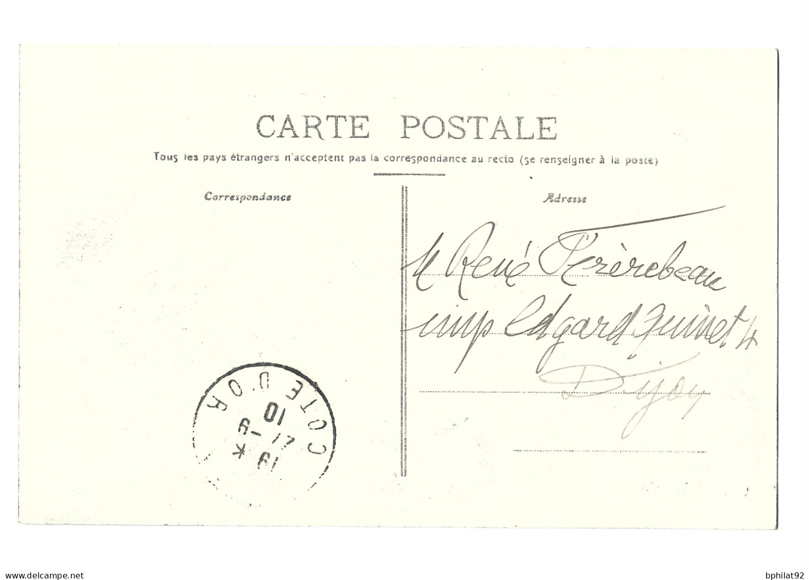 LOT DE 3 CARTES POSTALES MEETING DE DIJON (SEPTEMBRE 1910) AVEC VIGNETTES