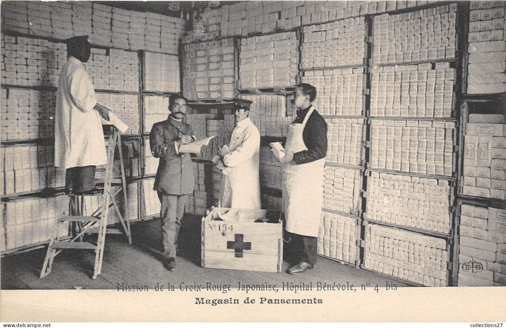 CROIX-ROUGE- MISSION DE LA CROIX ROUGE- JAPONAISE- HÔPITAL BENEVOLE N° 4 BIS - 15 CARTES POSTALES