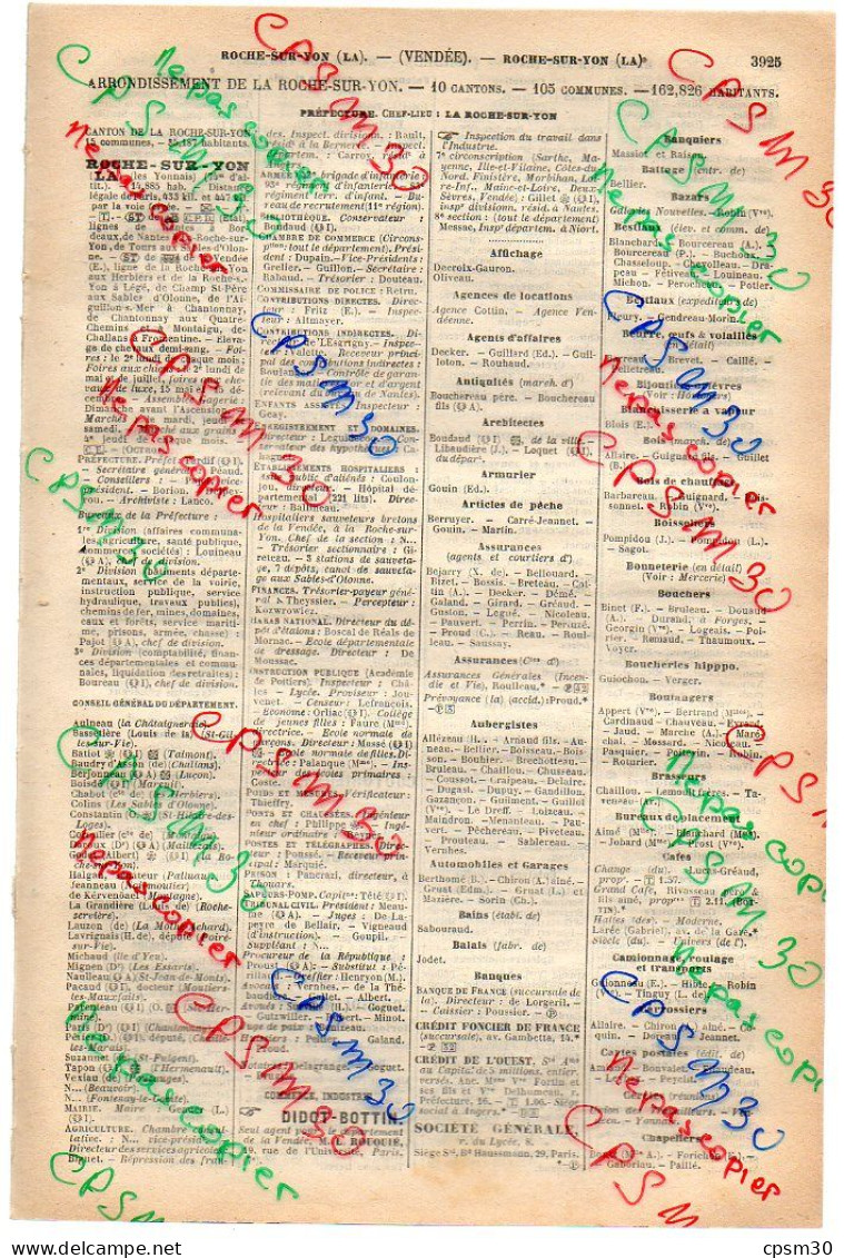 ANNUAIRE - 85 - Département Vendée - Année 1918 - édition Didot-Bottin - 37 Pages - Annuaires Téléphoniques