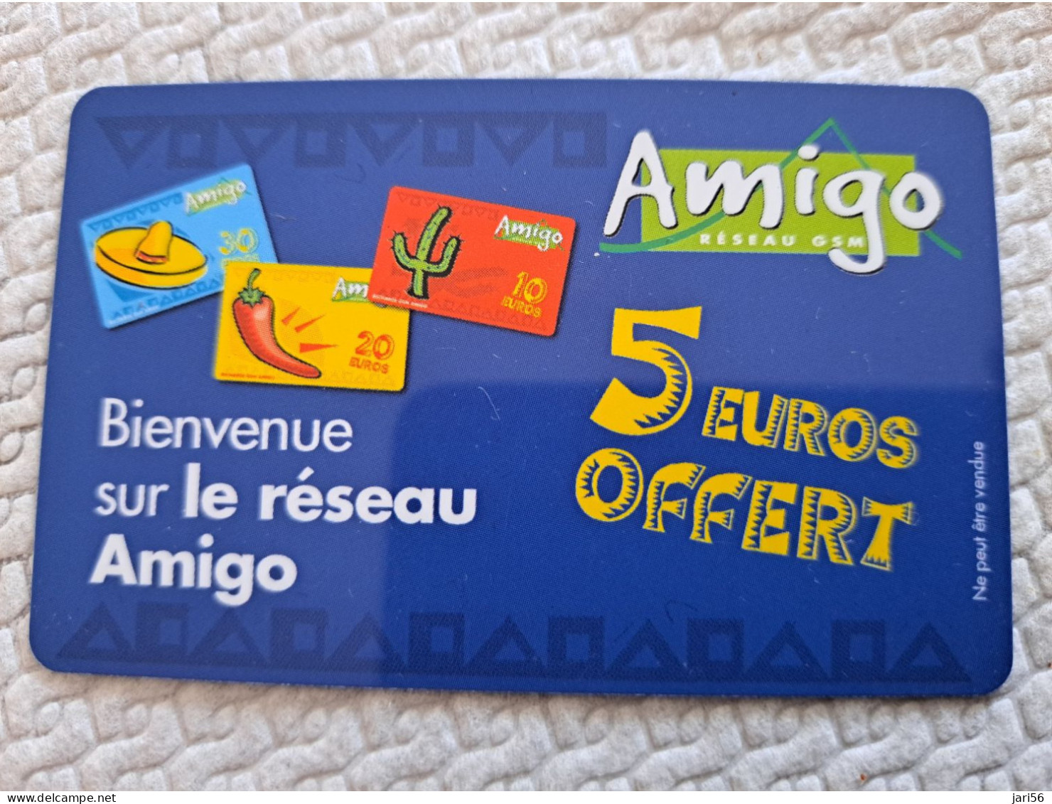 Caribbean Phonecard St Martin / GSM/  French Caribbean  5 EURO OFFERT / AMIGO No 28  ** 15447 ** - Antilles (Françaises)