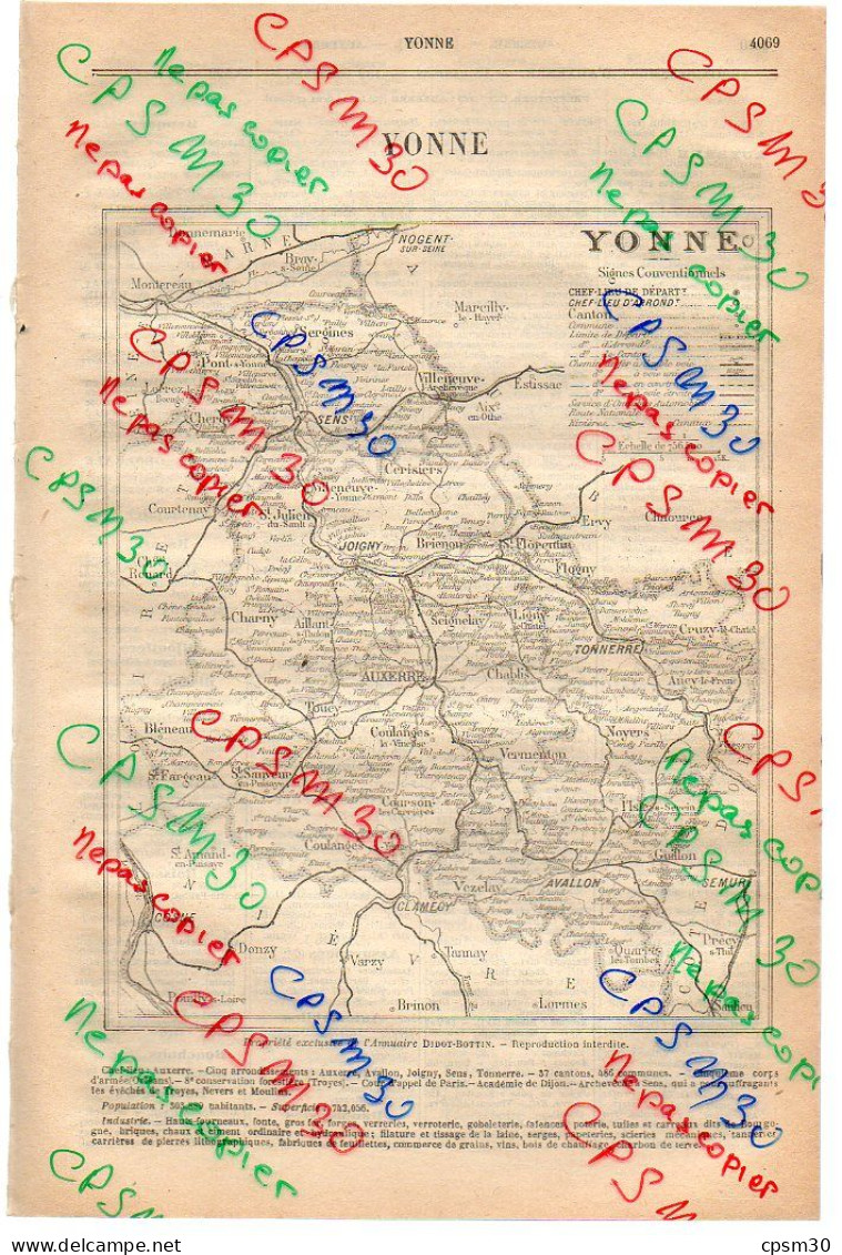 ANNUAIRE - 89 - Département Yonne - Année 1918 - édition Didot-Bottin - 42 Pages - Annuaires Téléphoniques