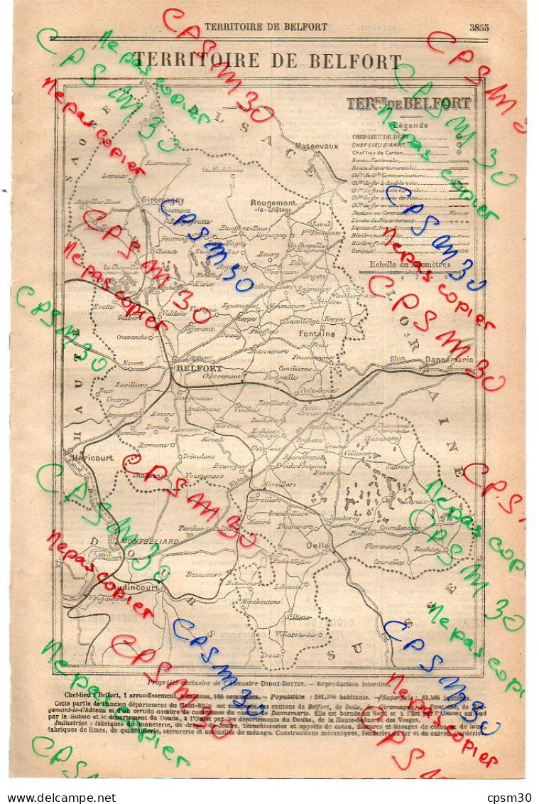 ANNUAIRE - 90 - Département Territoire De Belfort - Année 1918 - édition Didot-Bottin - 12 Pages - Annuaires Téléphoniques