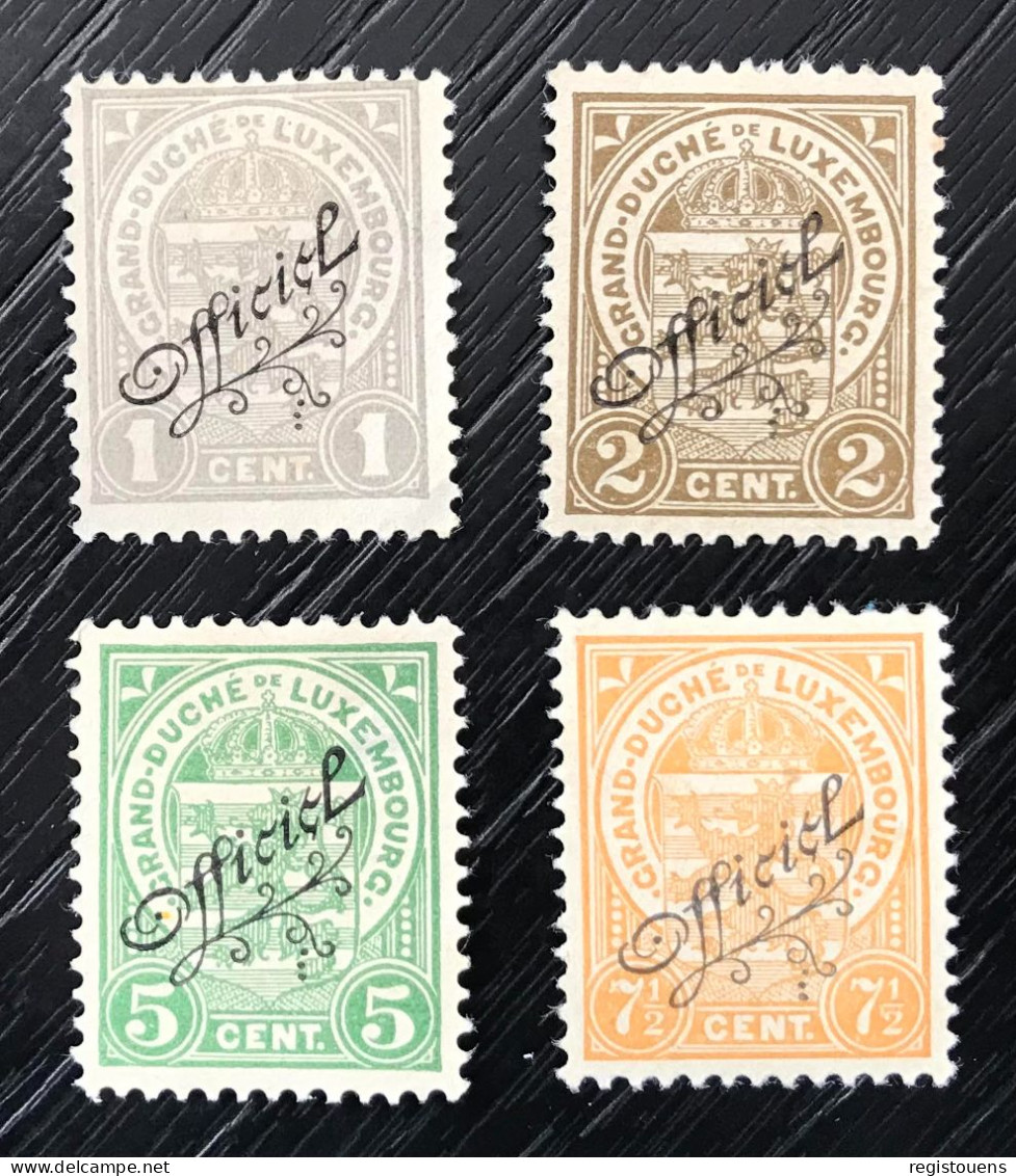 Lot De 4 Timbres Service Luxembourg - Officials