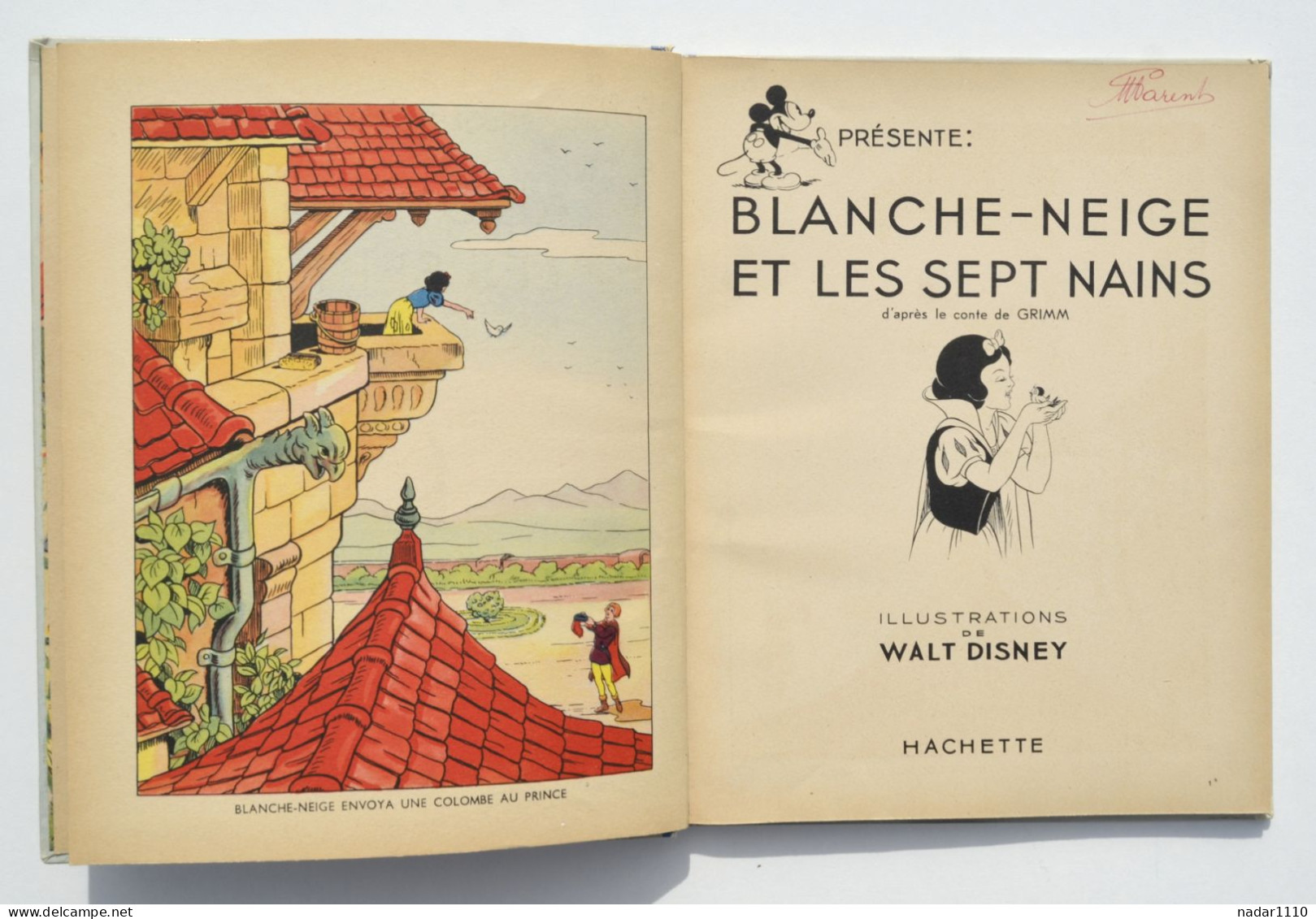 Enfantina / Blanche-Neige Et Les Septs Nains - Walt Disney - Hachette, EO 1938 - Disney