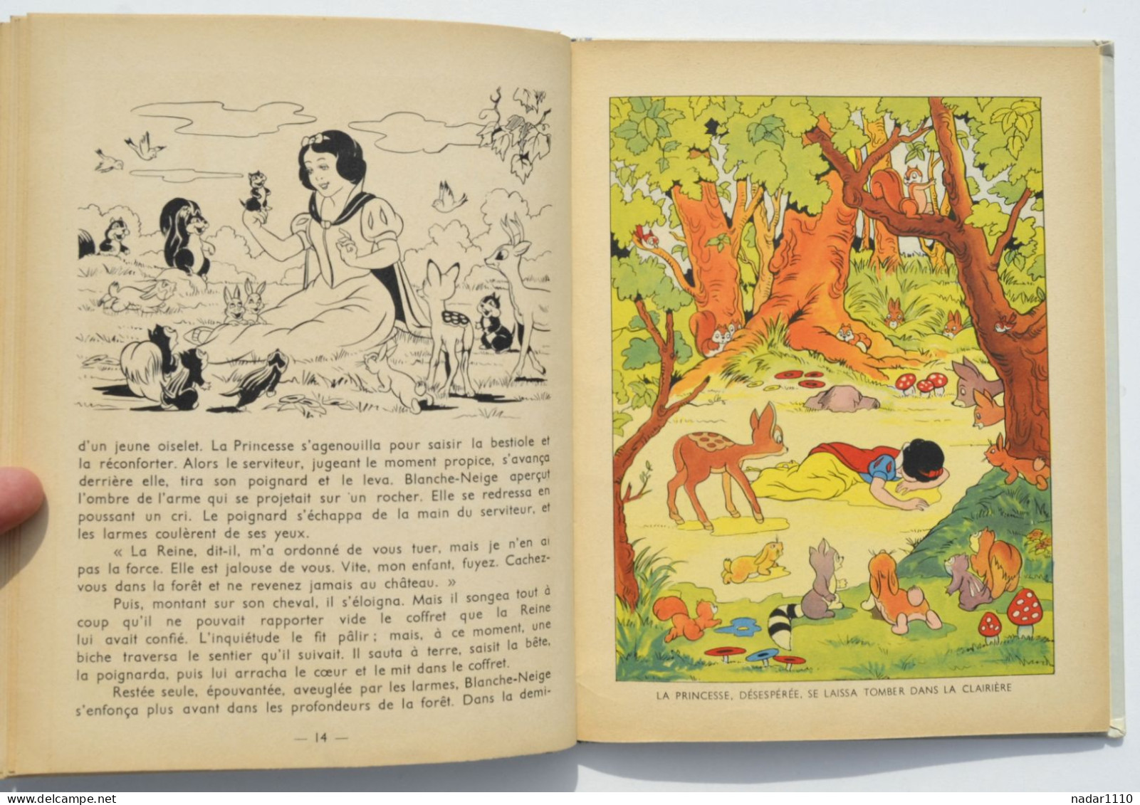 Enfantina / Blanche-Neige et les septs nains - Walt Disney - Hachette, EO 1938
