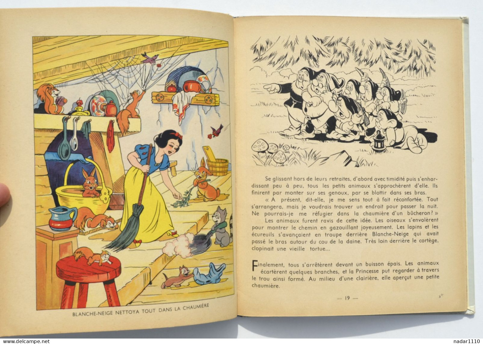 Enfantina / Blanche-Neige et les septs nains - Walt Disney - Hachette, EO 1938