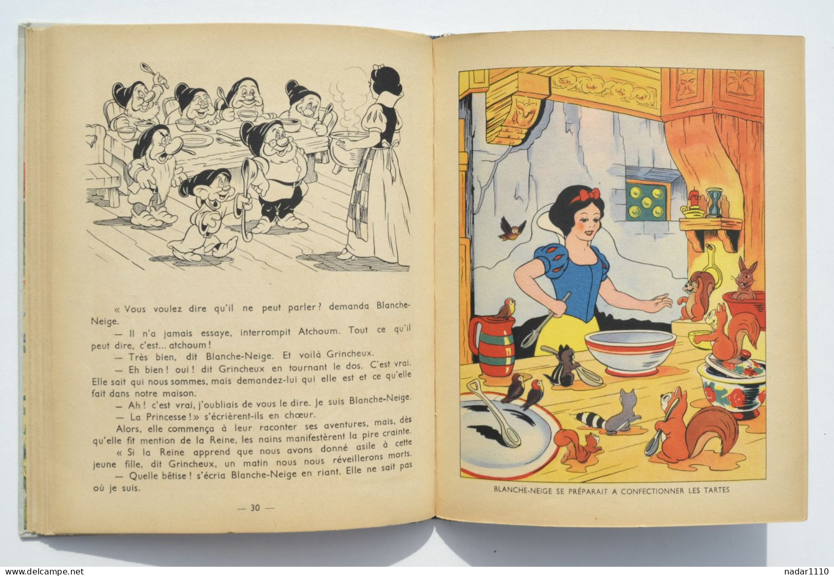 Enfantina / Blanche-Neige et les septs nains - Walt Disney - Hachette, EO 1938