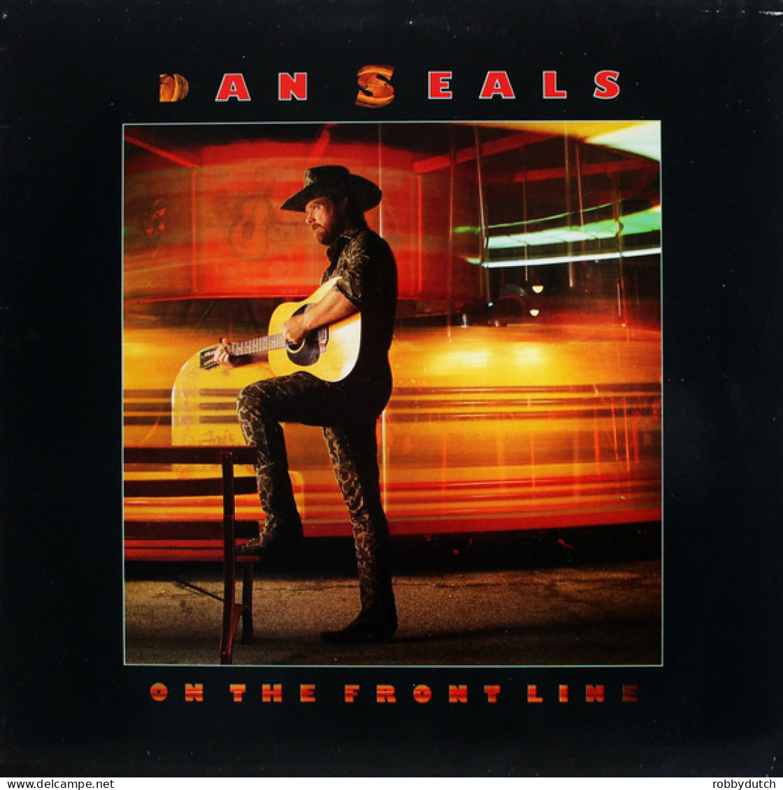 * LP *  DAN SEALS  - ON THE FRONT LINE (Europe 1986 EX) - Country Et Folk