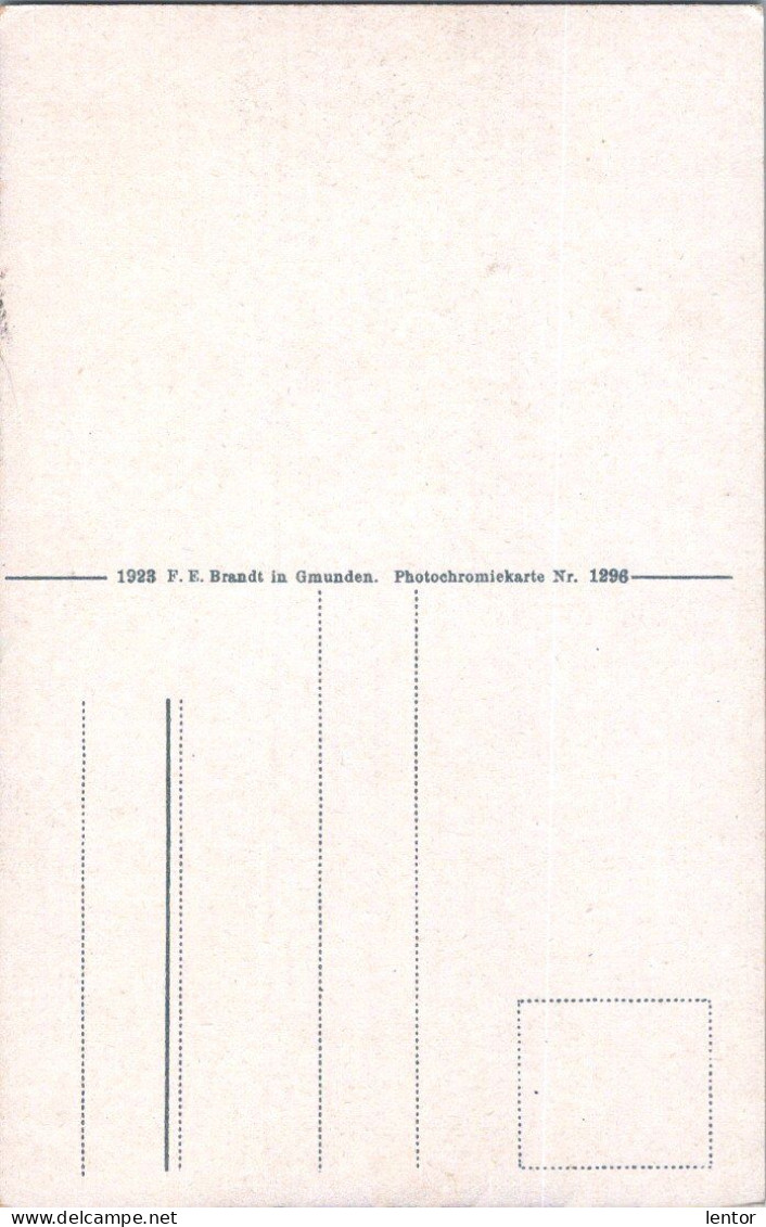 0108 / Salzkammergut, Der Traunsee Aus Der Vogelschau, 1923 F.E. Brandt In Gmunden, Photochromiekarte Nr. 1296 - Traun