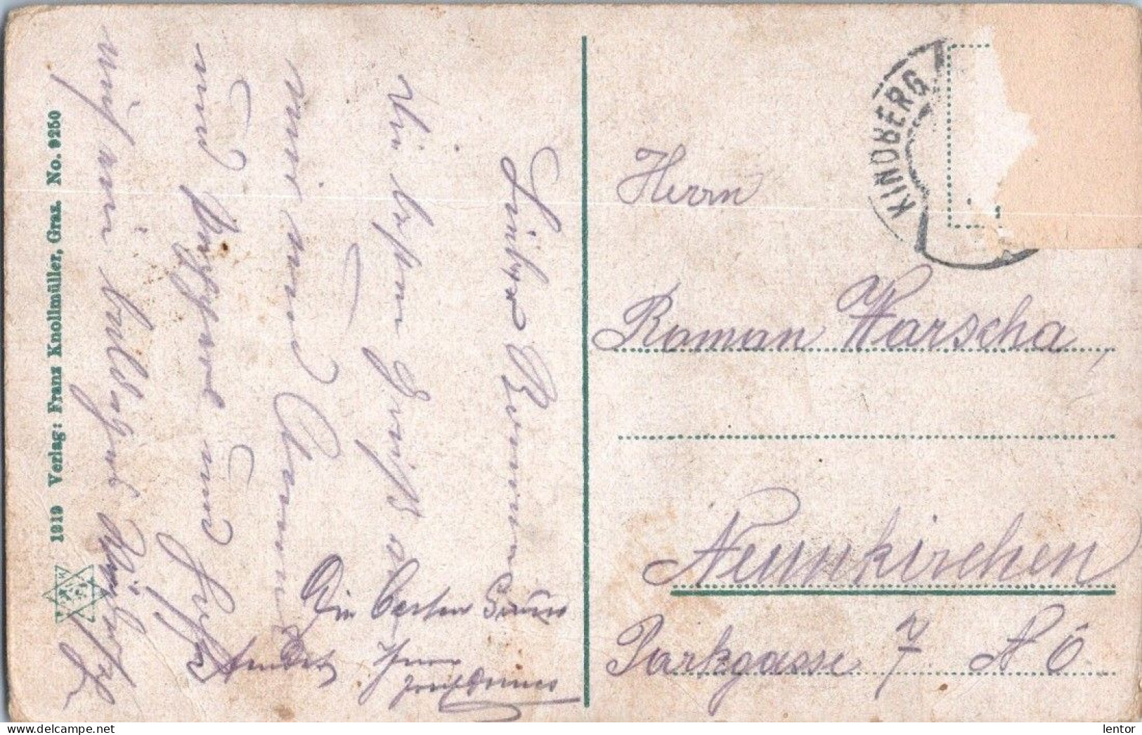 0108 / Kindberg, Austria, Mürztal, Kalvarienberg, 1919, Verlag Franz Knollmüller, Graz, No 9250 - Kindberg