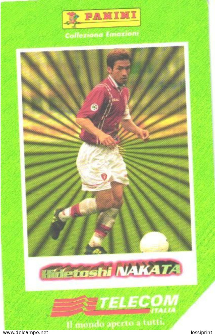 Italy:Used Phonecard, Telecom Italia, 10000 Lire, Football Player Hidetoshi Nakata - Pubbliche Tematiche