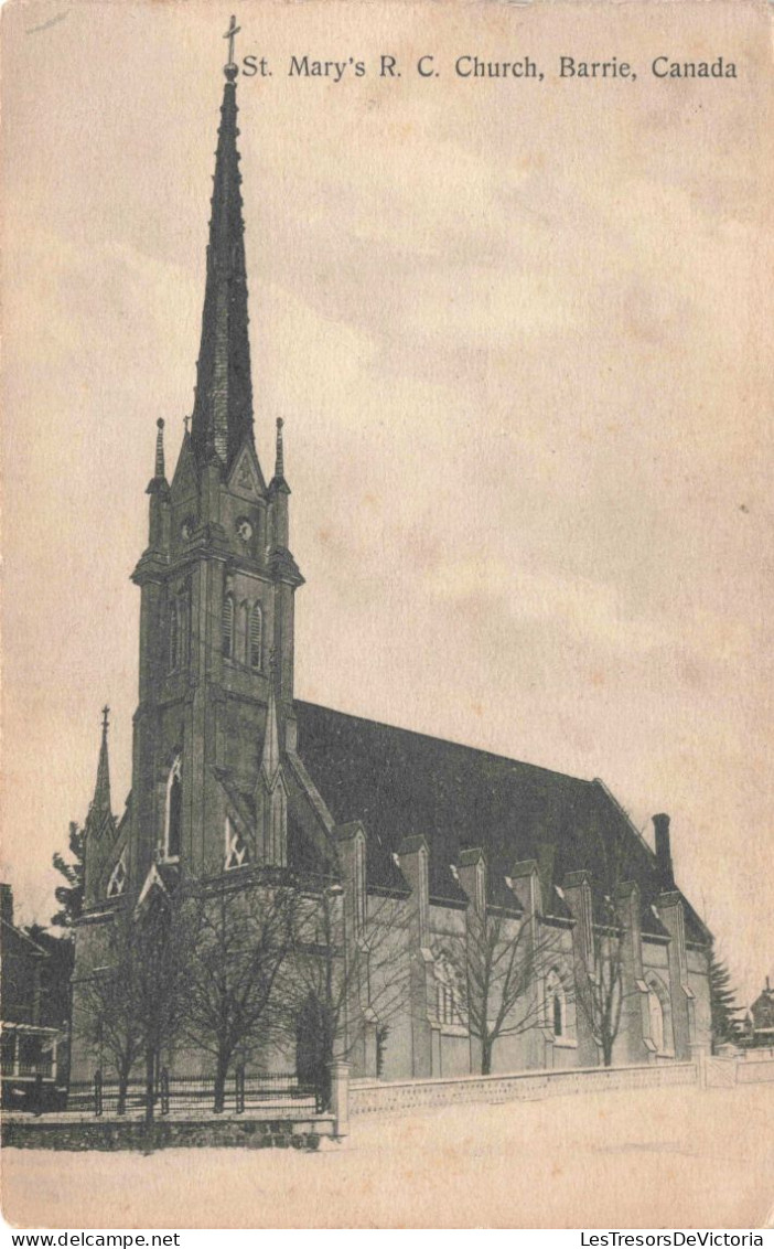 CANADA - St Mary's RC Church - Barrie - Carte Postale Ancienne - Toronto