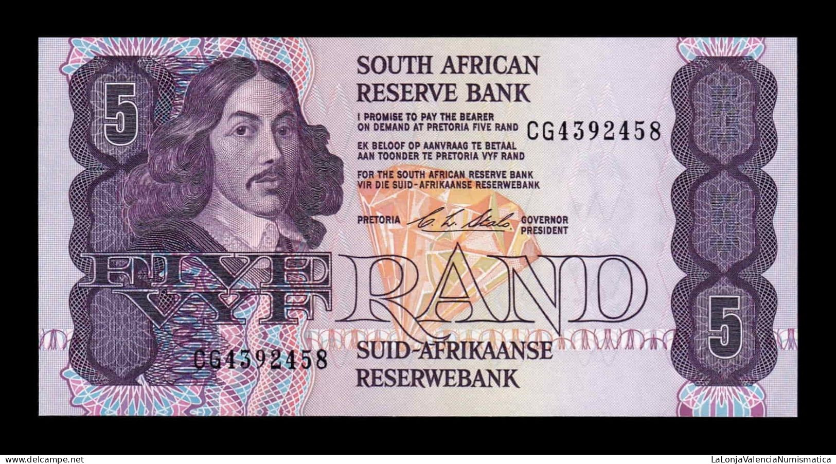 Sudáfrica South Africa 5 Rand ND (1990-1994) Pick 119e Sc Unc - South Africa