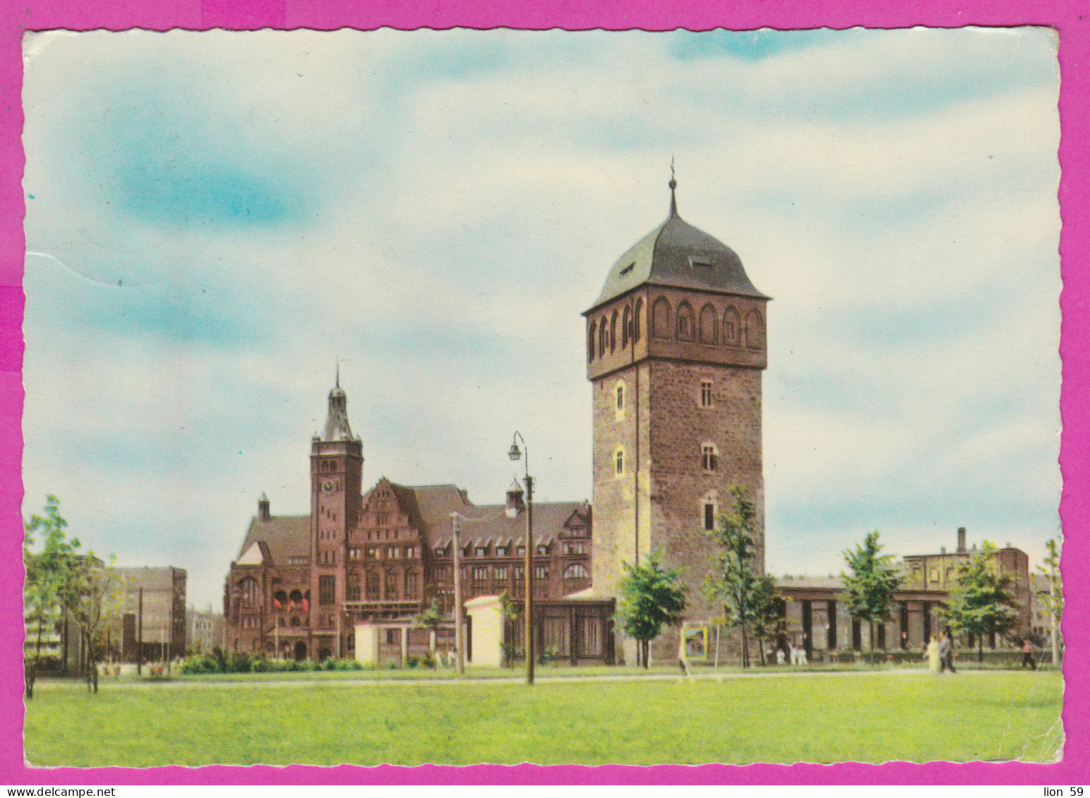 292831 / Germany DDR Karl-Marx-Stadt ( Chemnitz)- Blick Zum Roten Turm PC USED 1965 -10 Pf. Walter Ulbricht  Politician  - Chemnitz (Karl-Marx-Stadt 1953-1990)