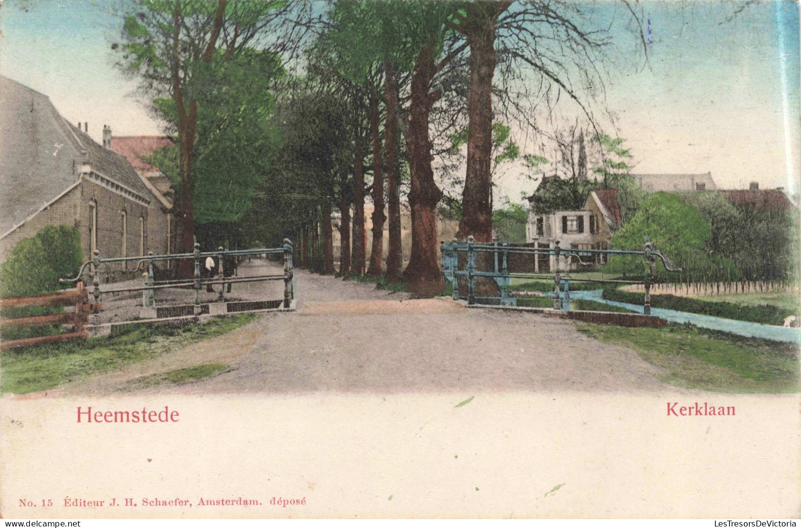 PAYS-BAS - Heemstede  - Kerklaan - Colorisé - Carte Postale Ancienne - Altri & Non Classificati