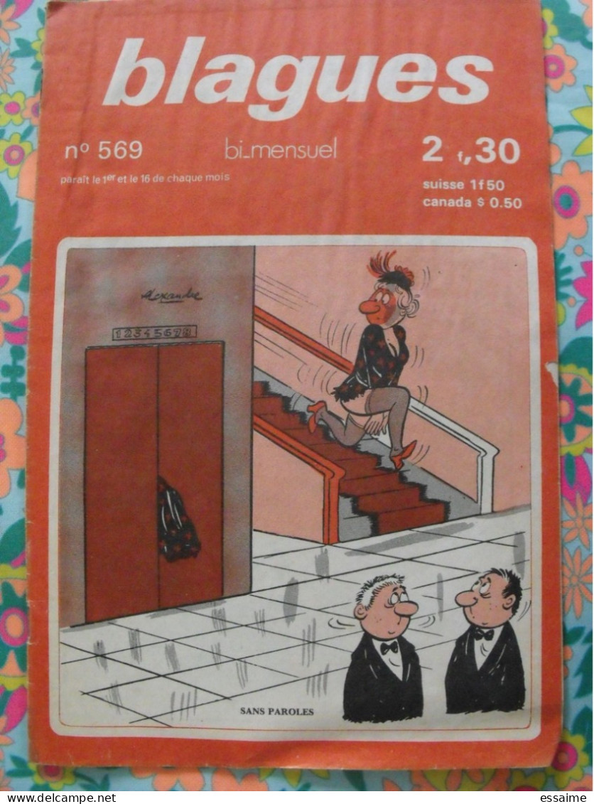 Lot De 5 Numéros De Blagues De 1974-78. Humour Tienno Lassalvy Bernie René Caillé Uber Piem Van Dam - Humour