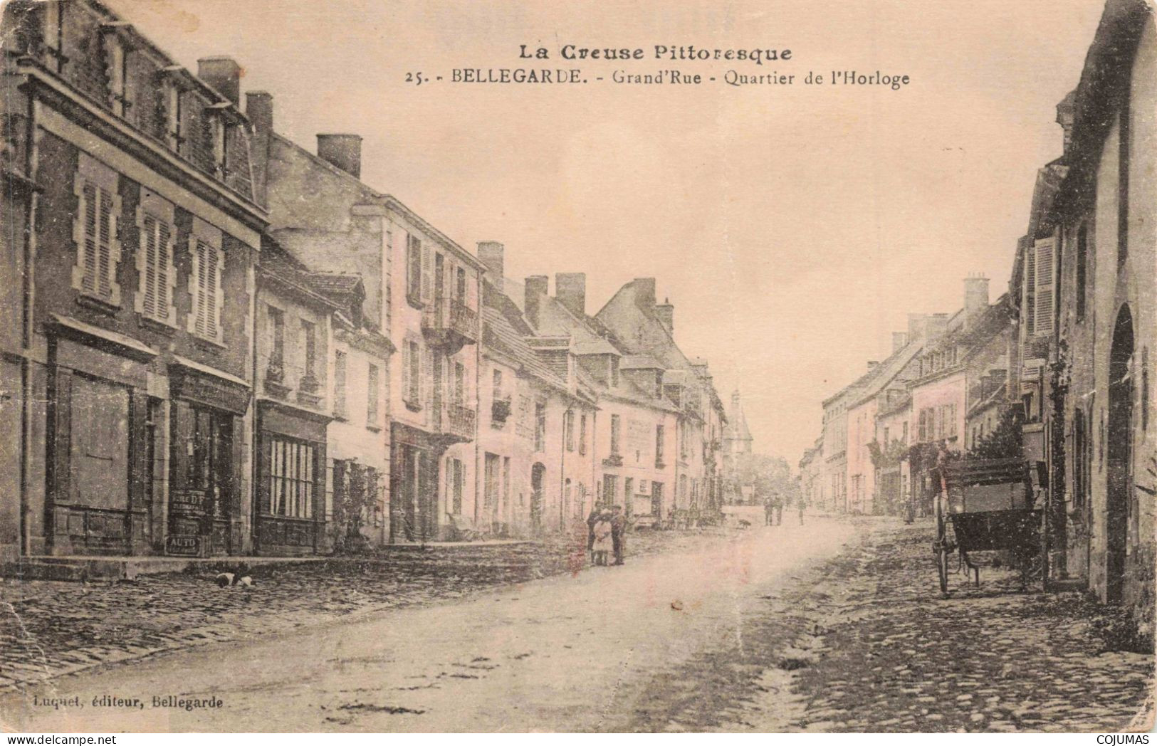 23 - BELLEGARDE _S21858_ Grand'Rue - Quartier De L'Horloge - En L'état Pli - Bellegarde