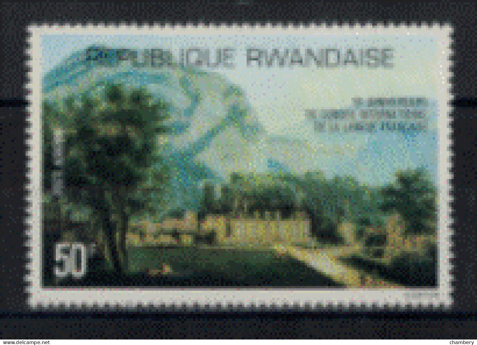 Rwanda - Poste Aérienne - 10ème Anniversaire Du Conseil International De La Langue Française" T. Neuf 1* N°11 De 1977 - Ungebraucht