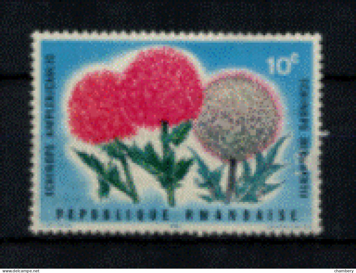 Rwanda - "Fleurs Diverses "Echinops Ampllexicaulis" - Oblitéré N° 148 De 1966 - Gebraucht