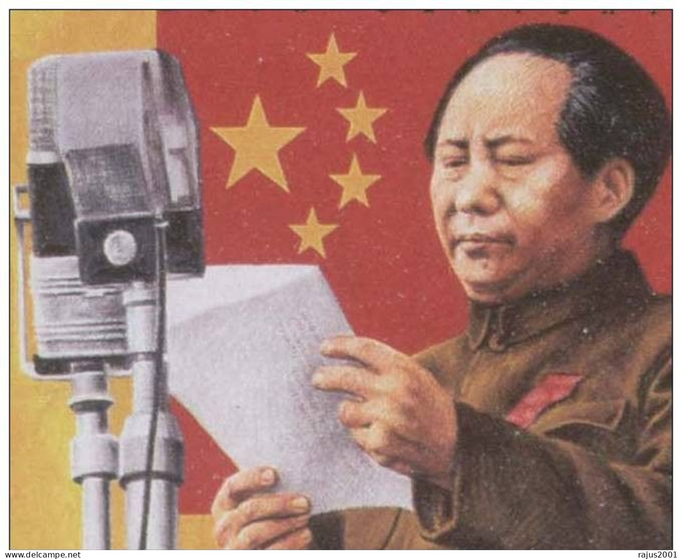 Mao Zedong, Mao Tse-Tung Leads China's Revolution, Chinese Revolutionary Communist Leader, History Marshall Islands FDC - Mao Tse-Tung