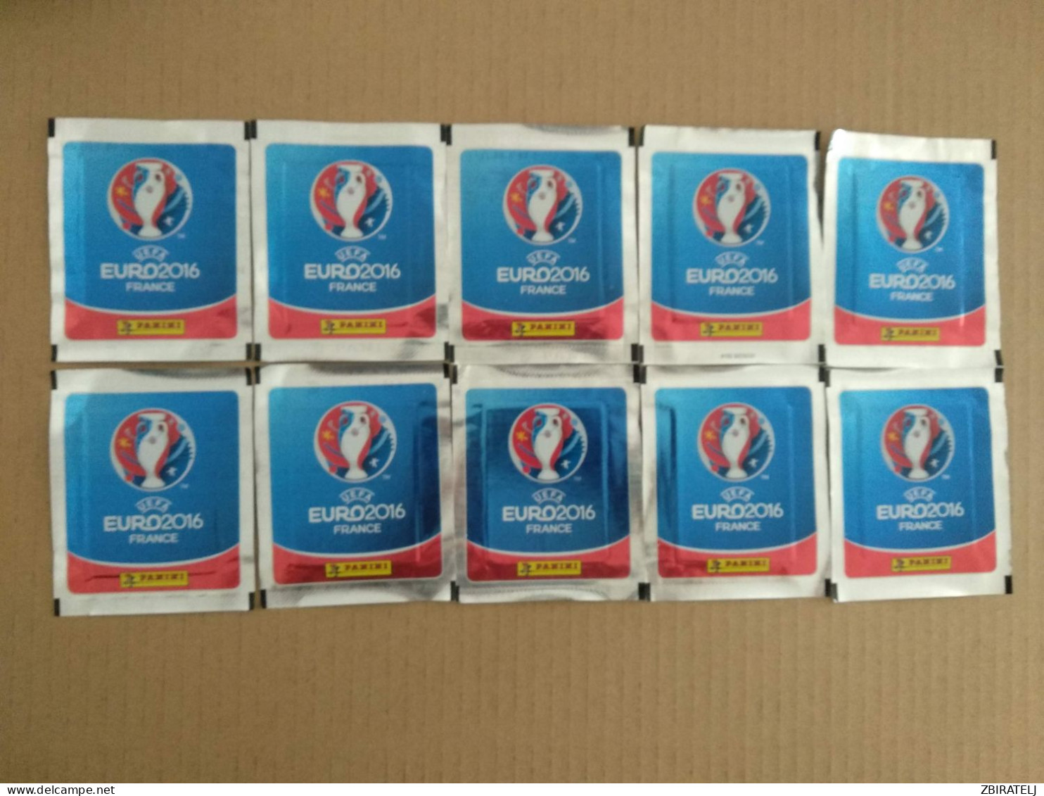 10 X PANINI UEFA EURO 2016 FRANCE PACKS (50 Stickers) Tüte Bustina Pochette Packet Pack - Engelse Uitgave