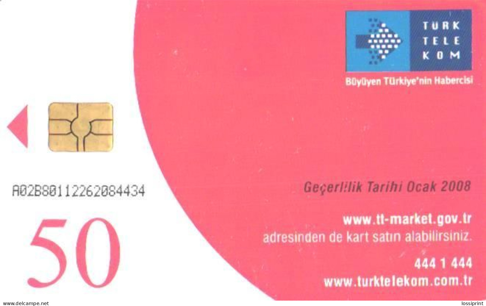 Turkey:Used Phonecard, Türk Telekom, 50 Units, Turkish Air Force, L.V.G. C-IV, 2008 - Turquie