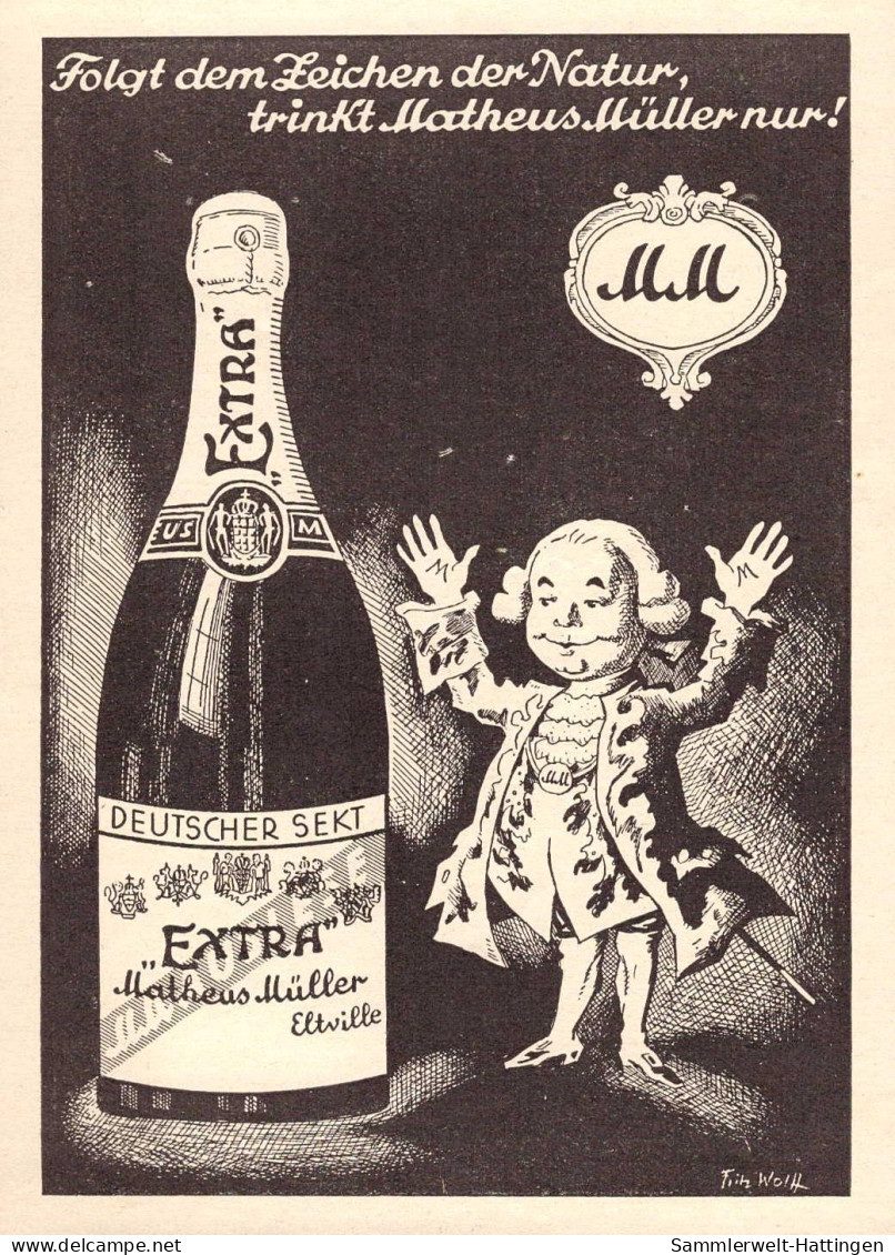 602265 | Sekt, Wein (18x13cm)  Aus Der Zeitschrift "UHU" 5 / 1929, Rückseite Bedruckt, Mathäus Müller  | Eltville (W - 6 - Autres & Non Classés